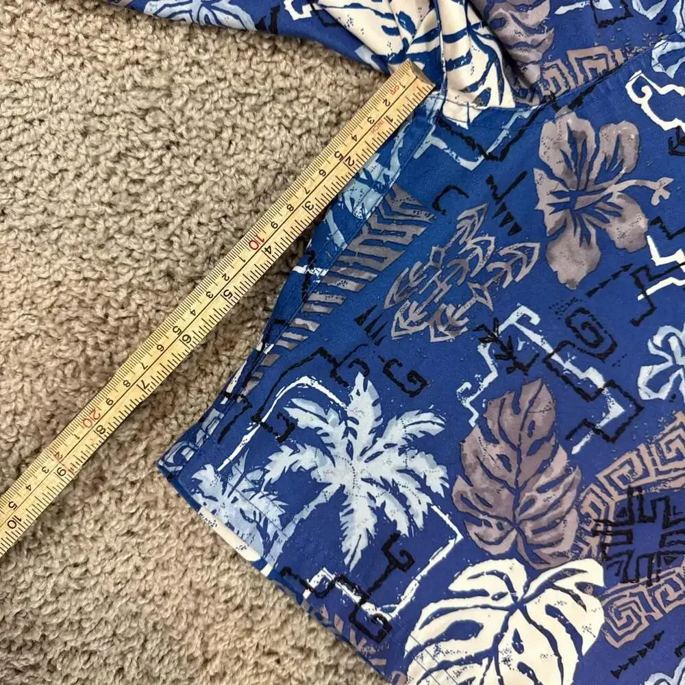 Ron Jon Surf Shop Board Shorts Mens XL Blue Tropical Floral‎ Swim Trunks EUC